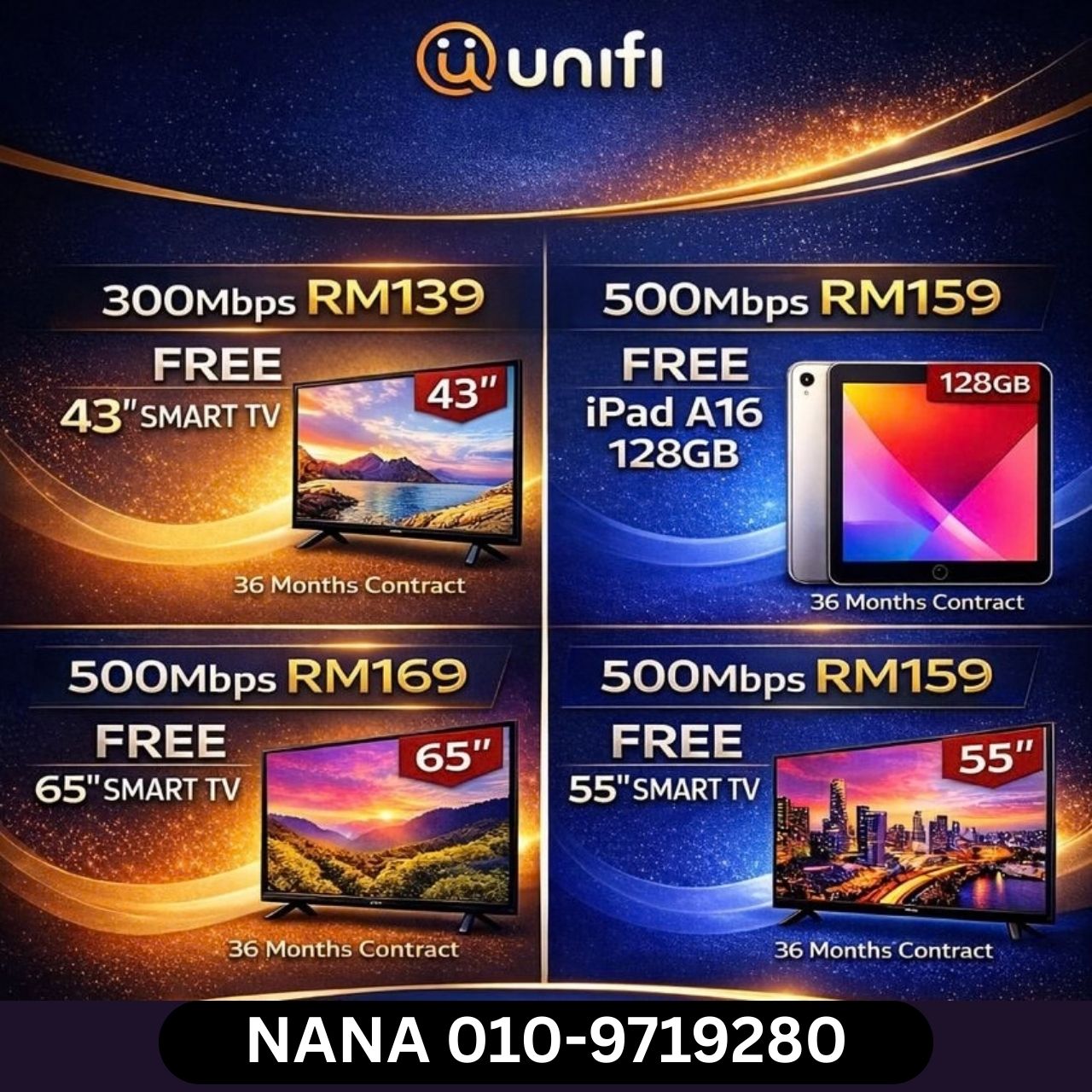 Unifi Fibre Registration Facebook ad