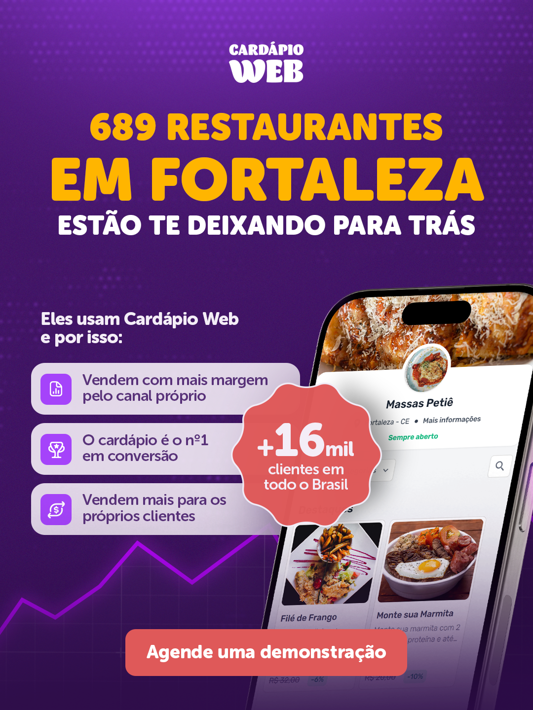 Cardápio Web Facebook ad