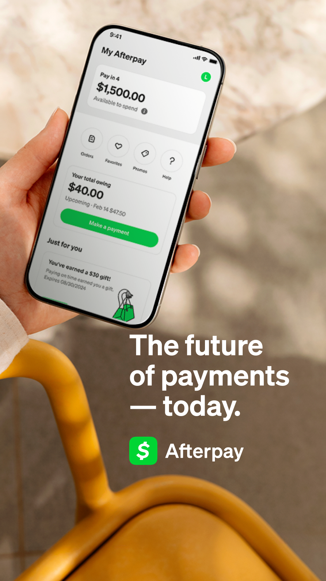 Afterpay USA Facebook ad