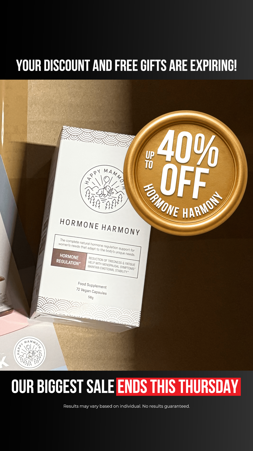 Happy Mammoth Facebook ad
