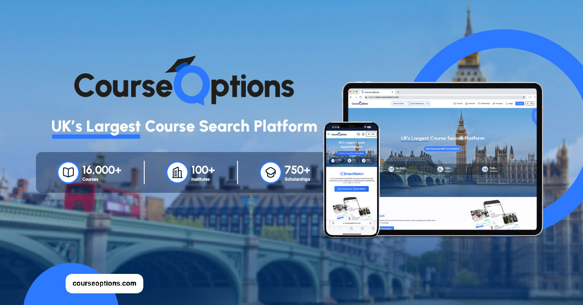 CourseOptions Facebook ad: CourseOptions.com is your trusted platform to search UK…