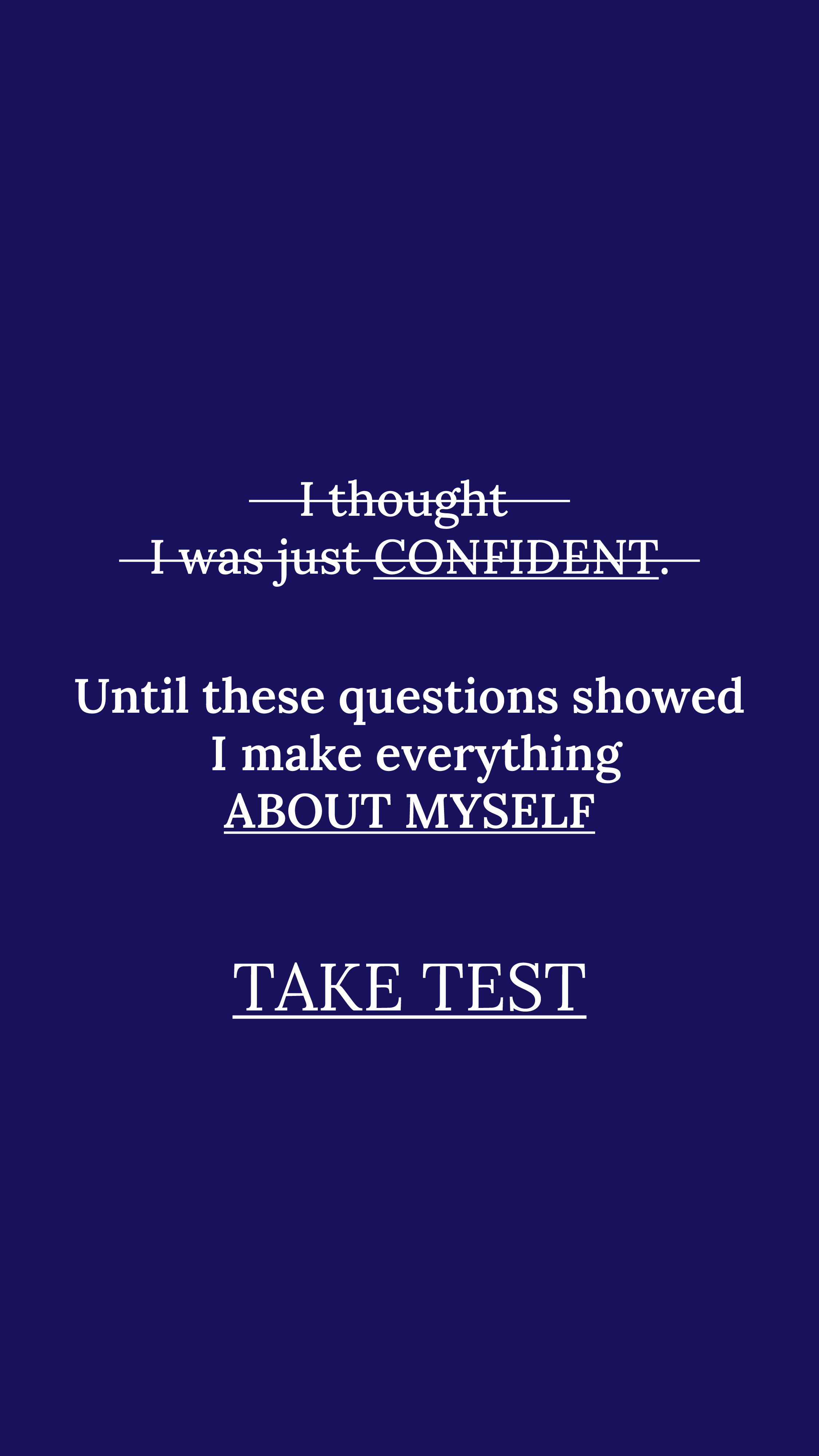 Personality Type Facebook ad