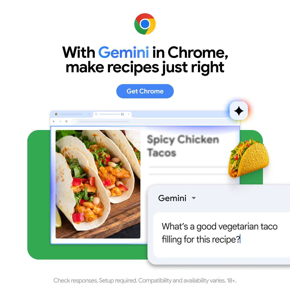Google Chrome Facebook ad