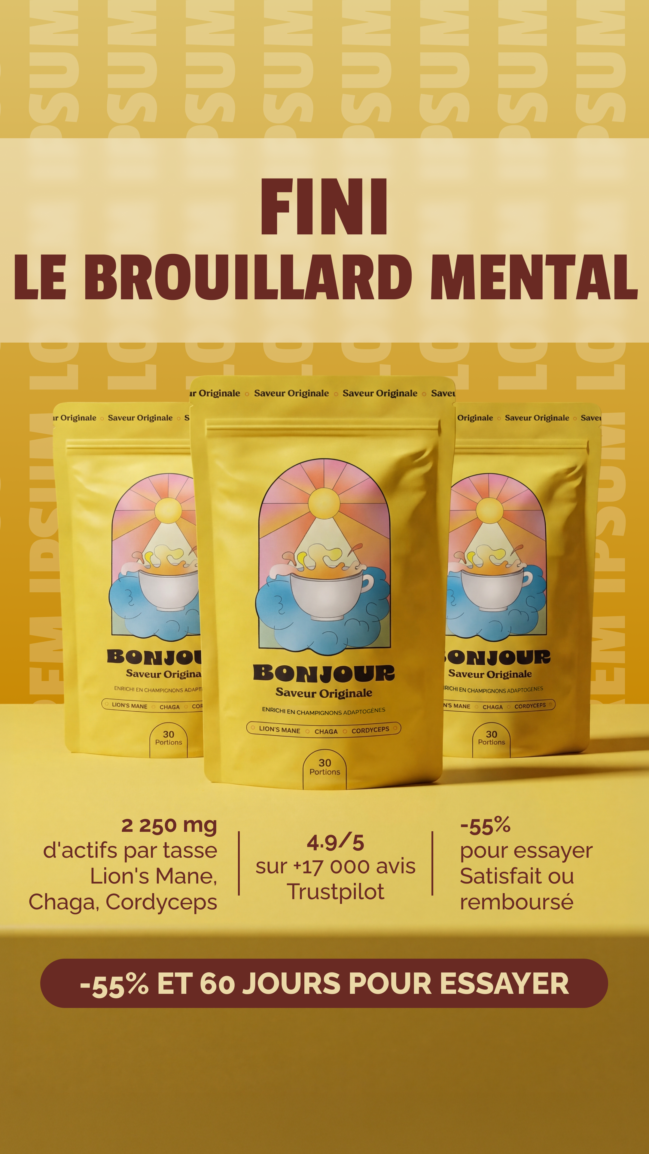 Journal Bien-être Facebook ad: -55% + cadeaux offerts!