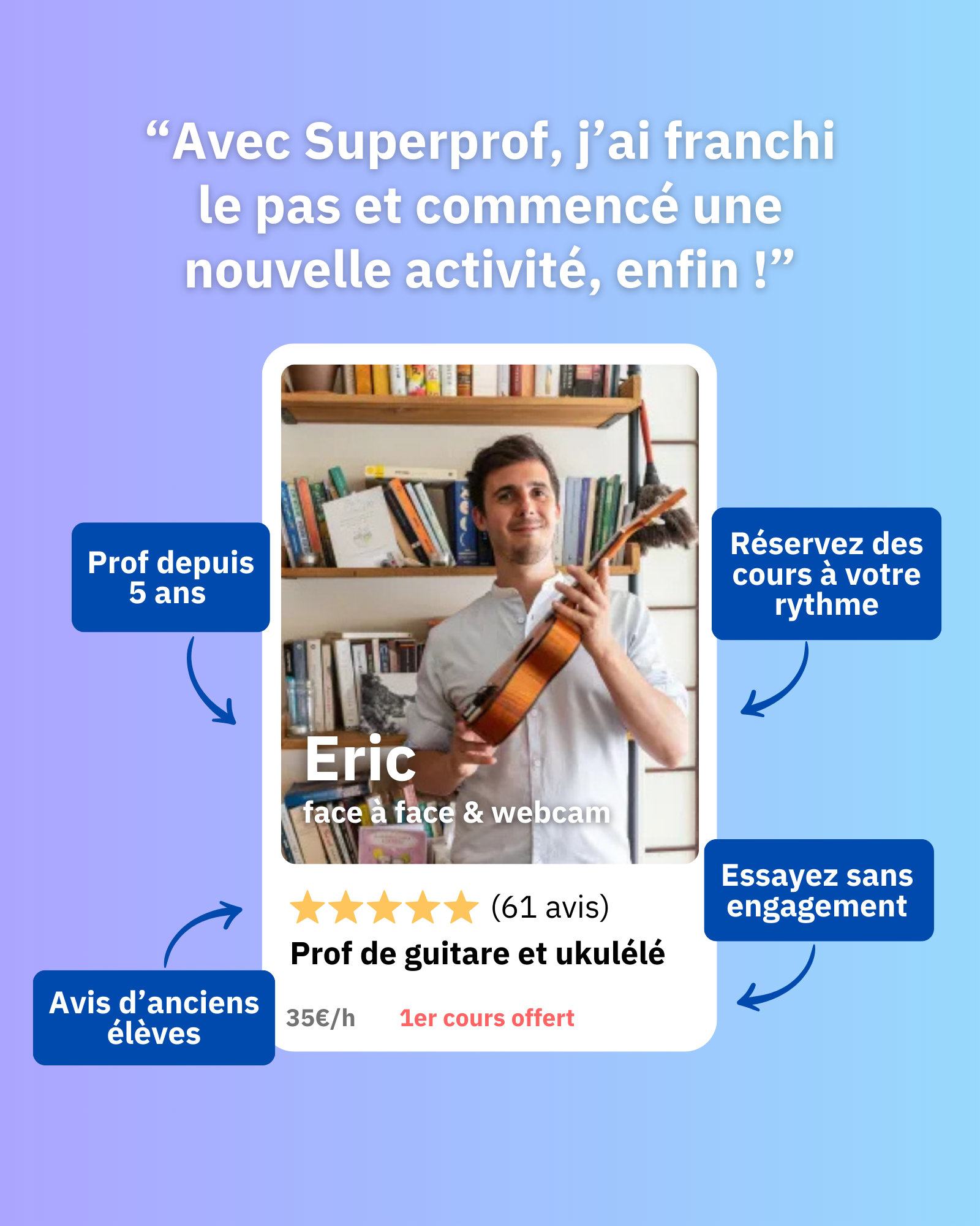 Superprof Facebook ad