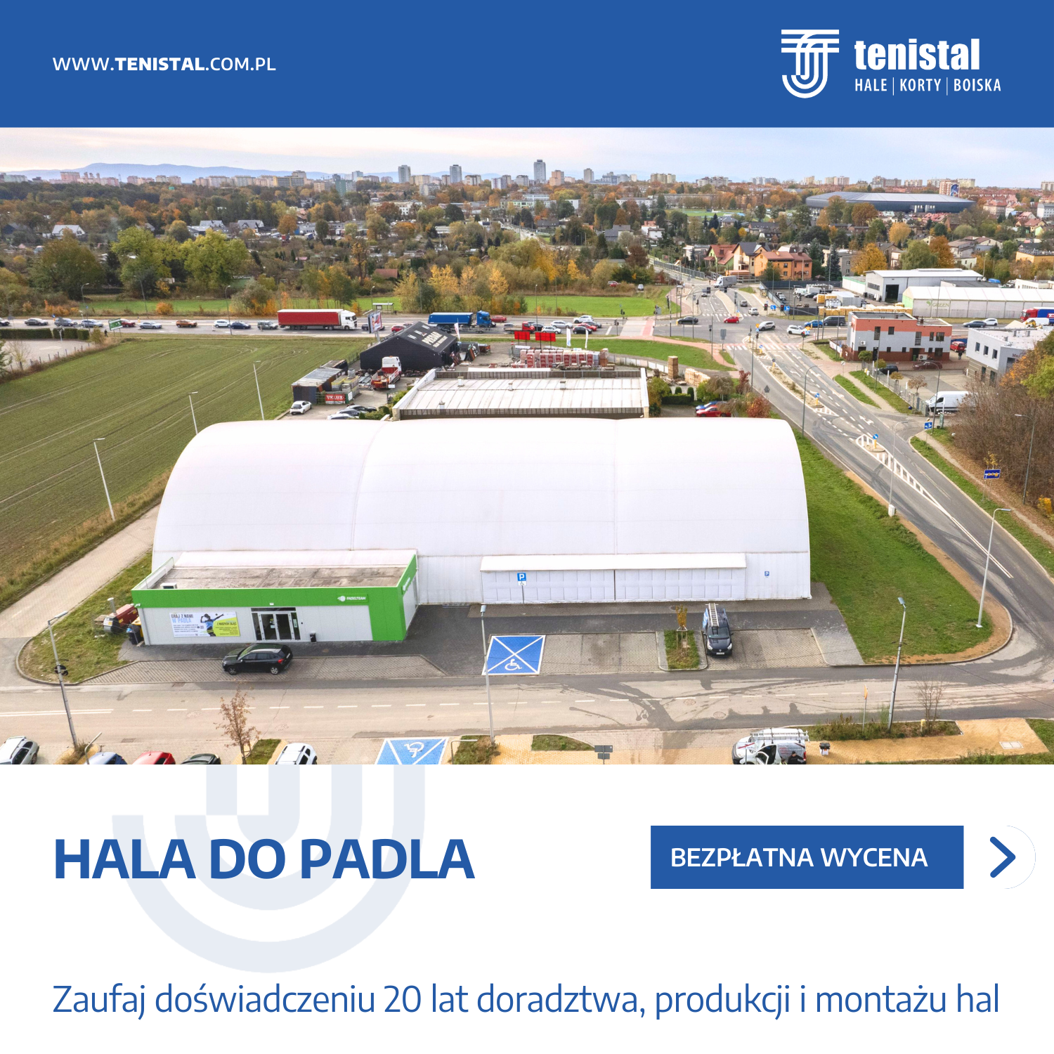 Tenistal - producent hal i obiektów sportowych Facebook ad from Mar 7, 2025