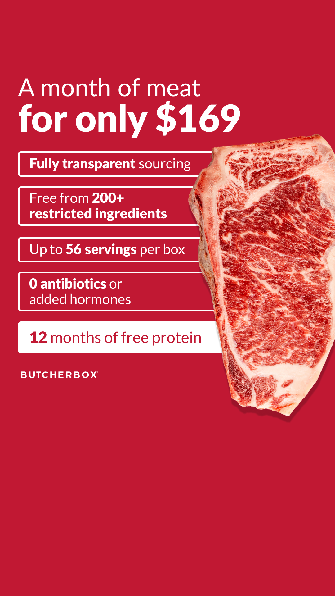 ButcherBox Facebook ad
