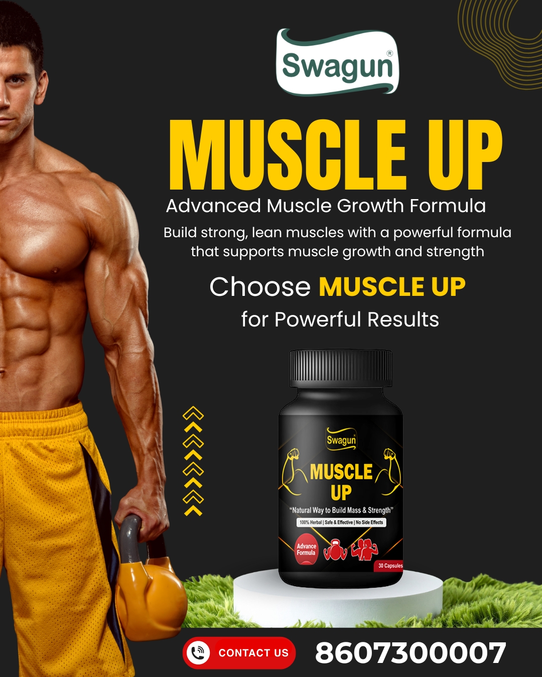 Swagun Ayurveda Facebook ad: Build Strength the Natural Way