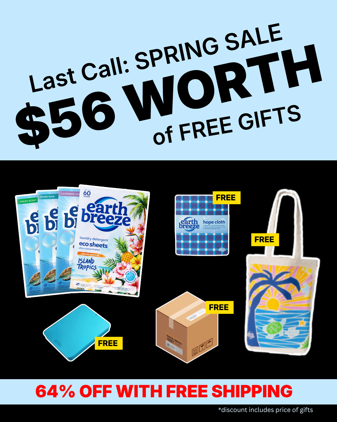 Earth Breeze Facebook ad