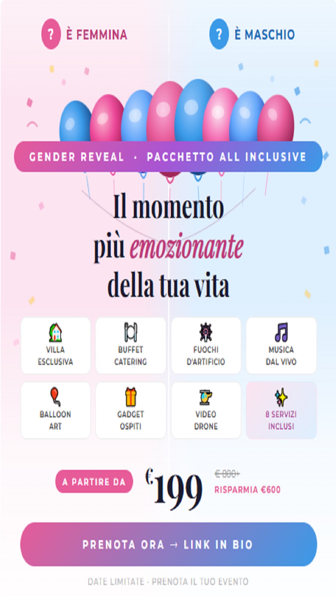 Atlantica Sala per Feste Facebook ad