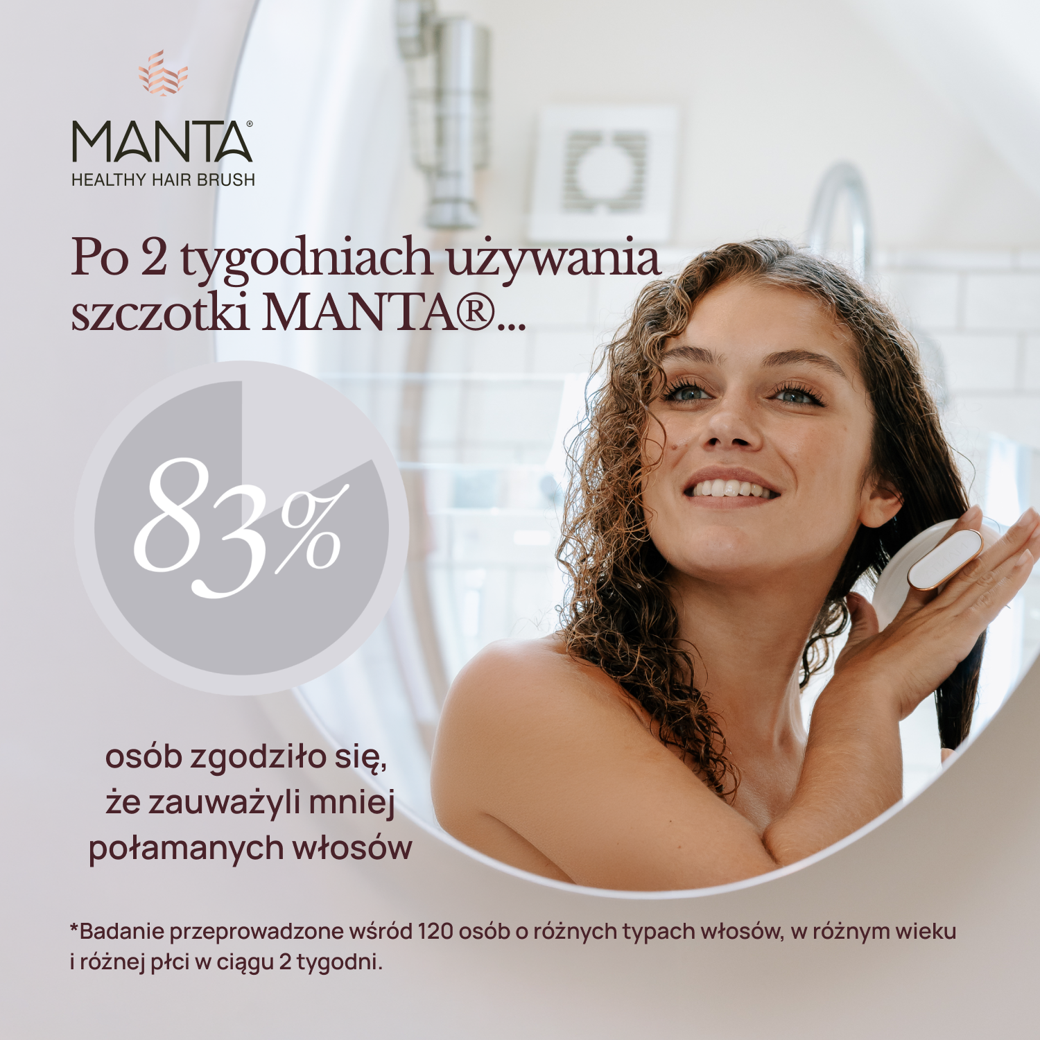 Total Beauty Facebook ad: Innowacyjna szczotka MANTA