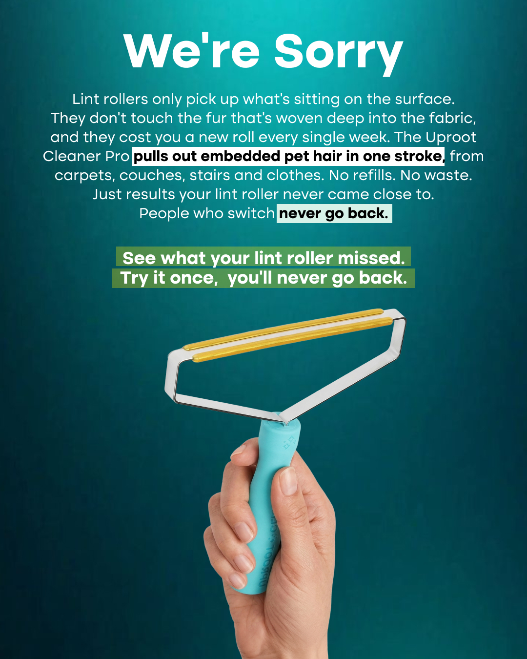 Uproot Clean Facebook ad