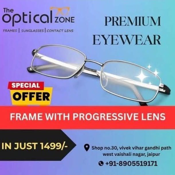 The optical zone Facebook ad: Sunglasses & Eyewear Store