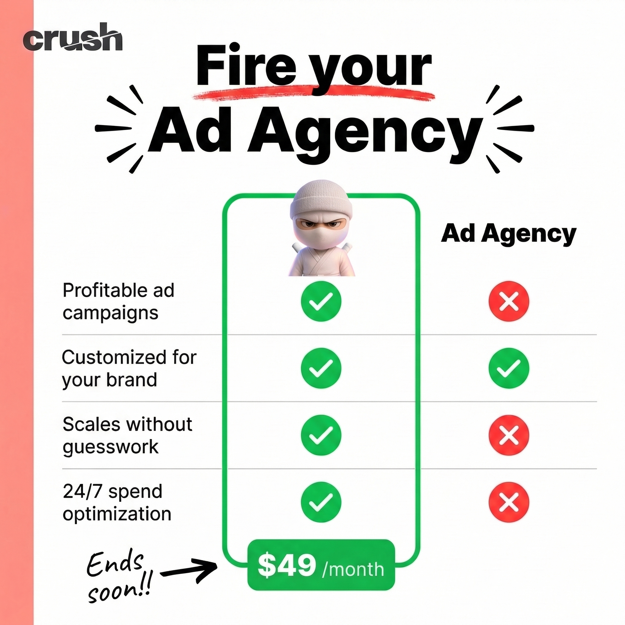 trycrush.ai Facebook ad