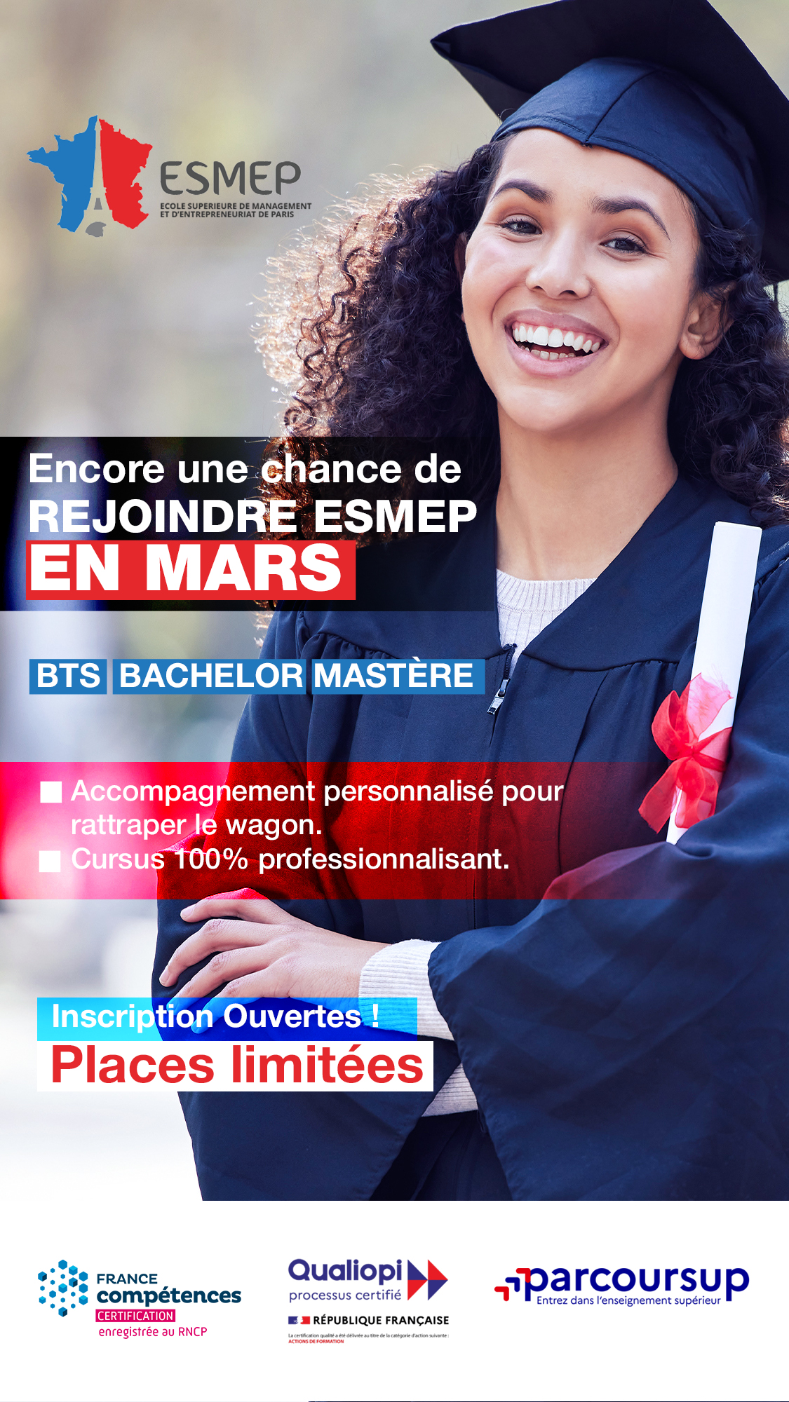 ESMEP Paris Facebook ad from Feb 27, 2026