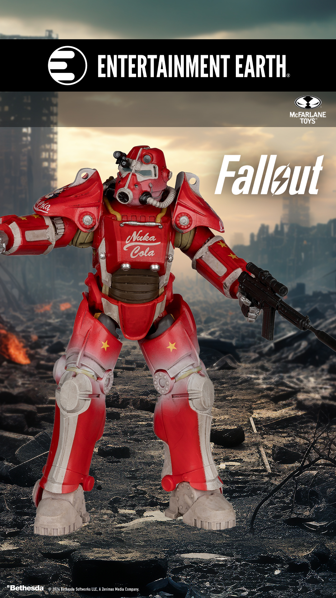 Entertainment Earth Facebook ad: New McFarlane Fallout T-45B Nuka Cola