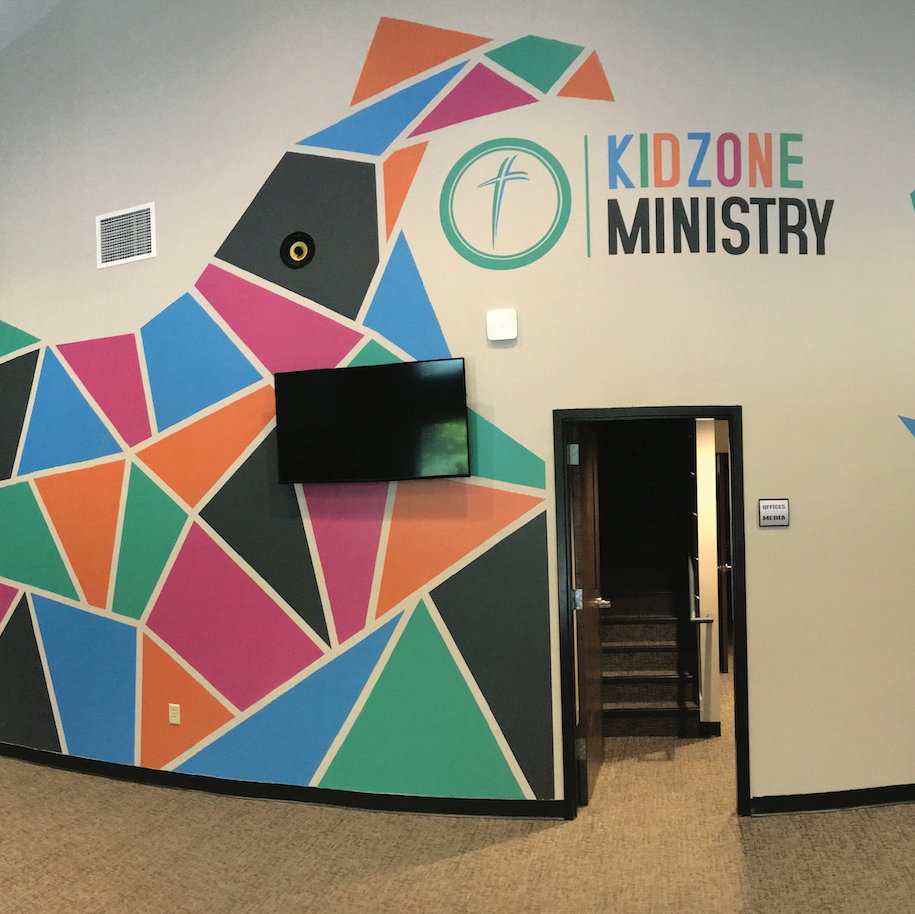 Wall Decal World Facebook ad: Custom church decals and wall wraps designed to…