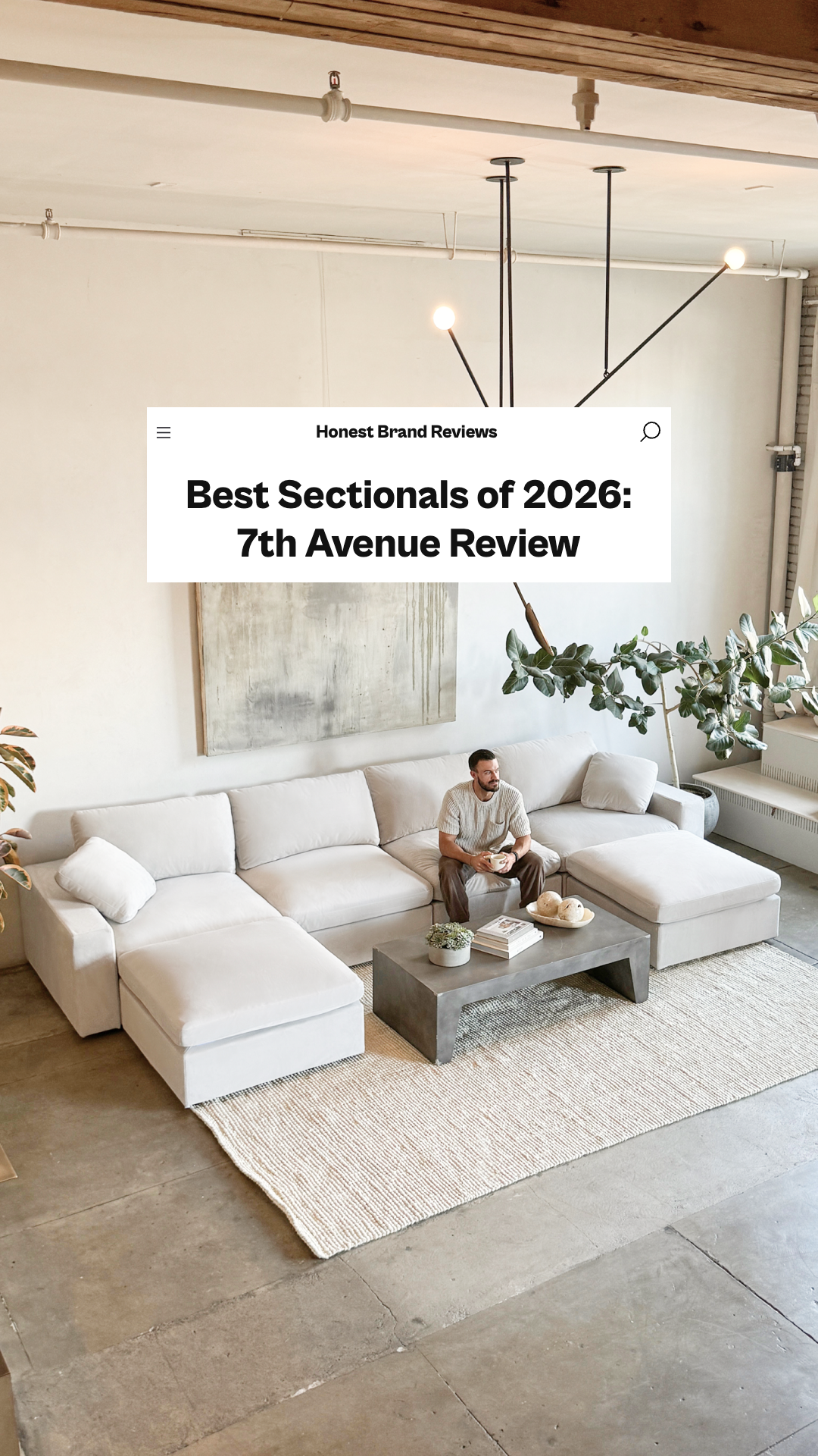 Honest Brand Reviews Facebook ad: The World's Greatest Modular Sofa