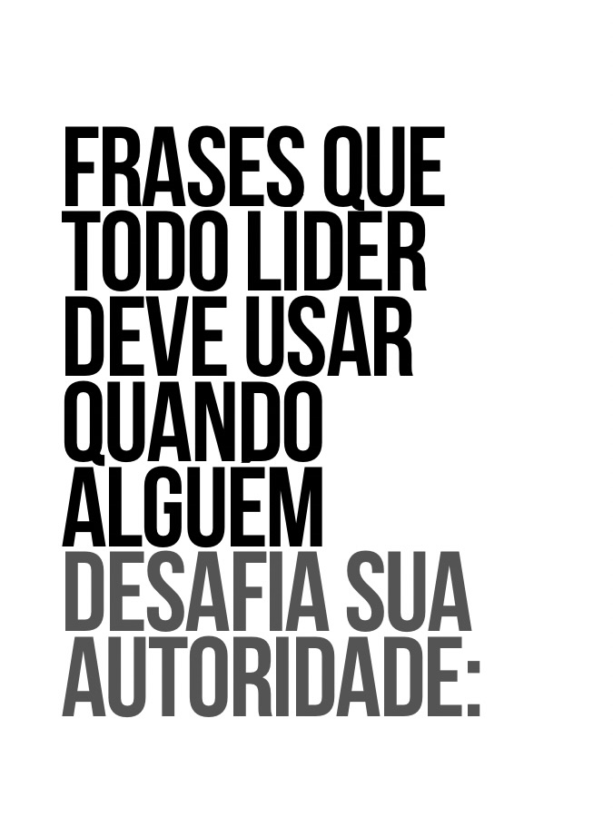 Thiago Vieira D2P Facebook ad: Você não perde autoridade quando alguém desafia você.