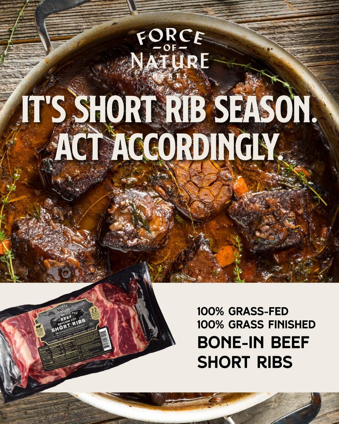 Force Of Nature Meats Facebook ad