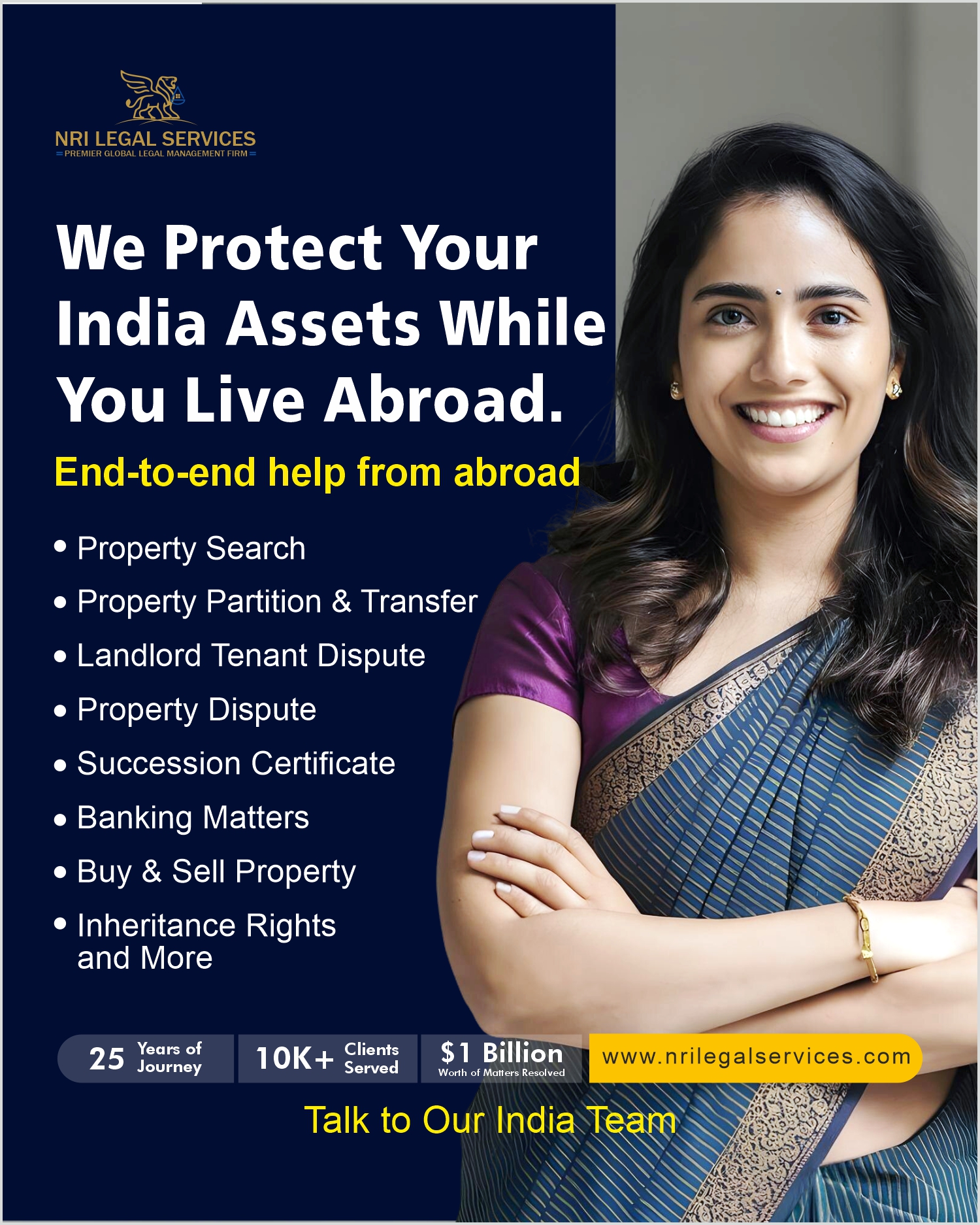NRI Legal Services Facebook ad
