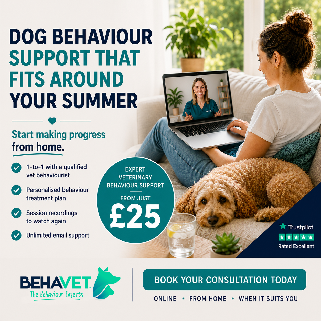Behavet: The Pet Behaviour Experts Facebook ad