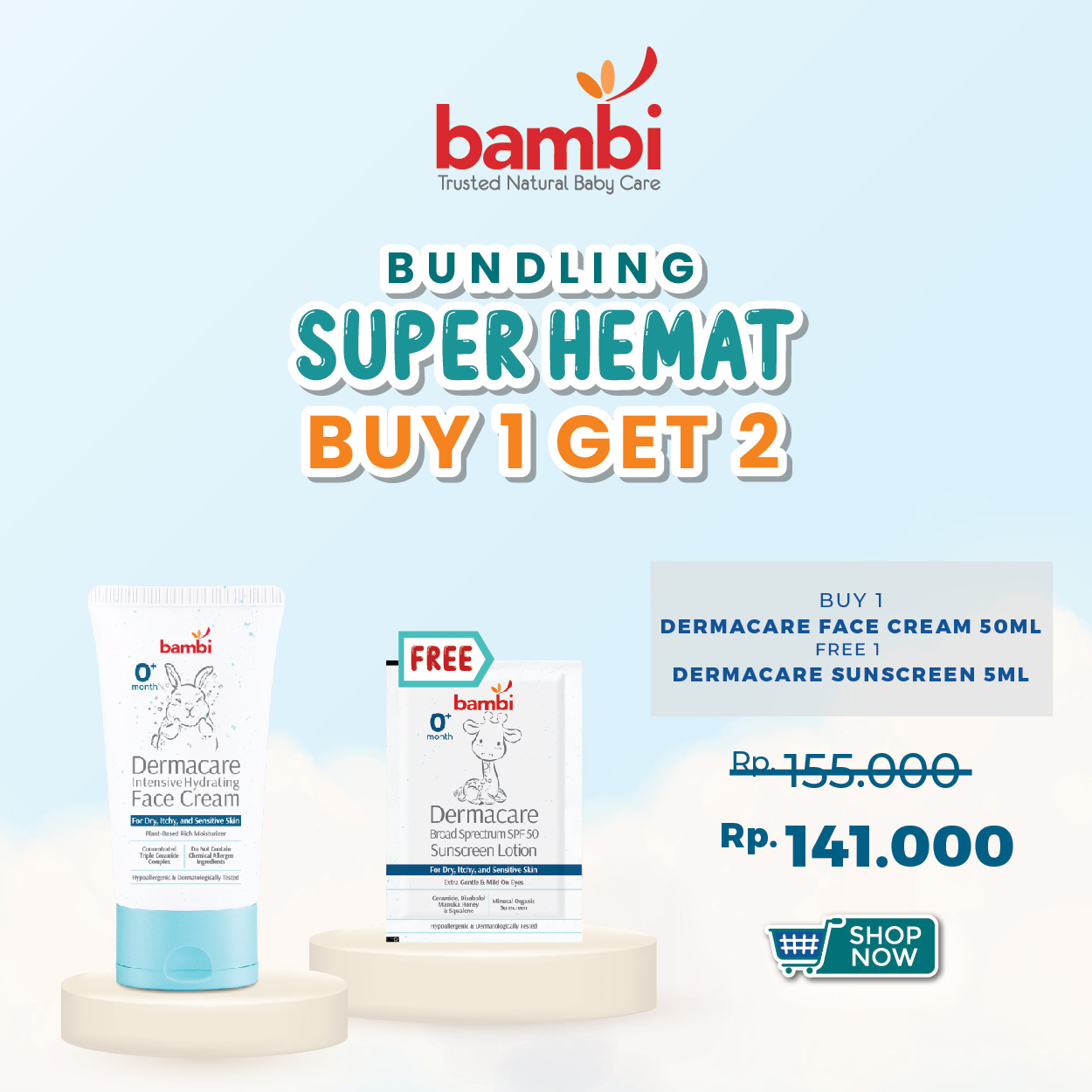 Bambi Baby Facebook ad: Dapatkan promo bundling & disc.