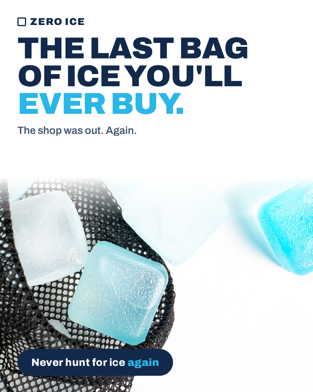 ZERO ICE Facebook ad