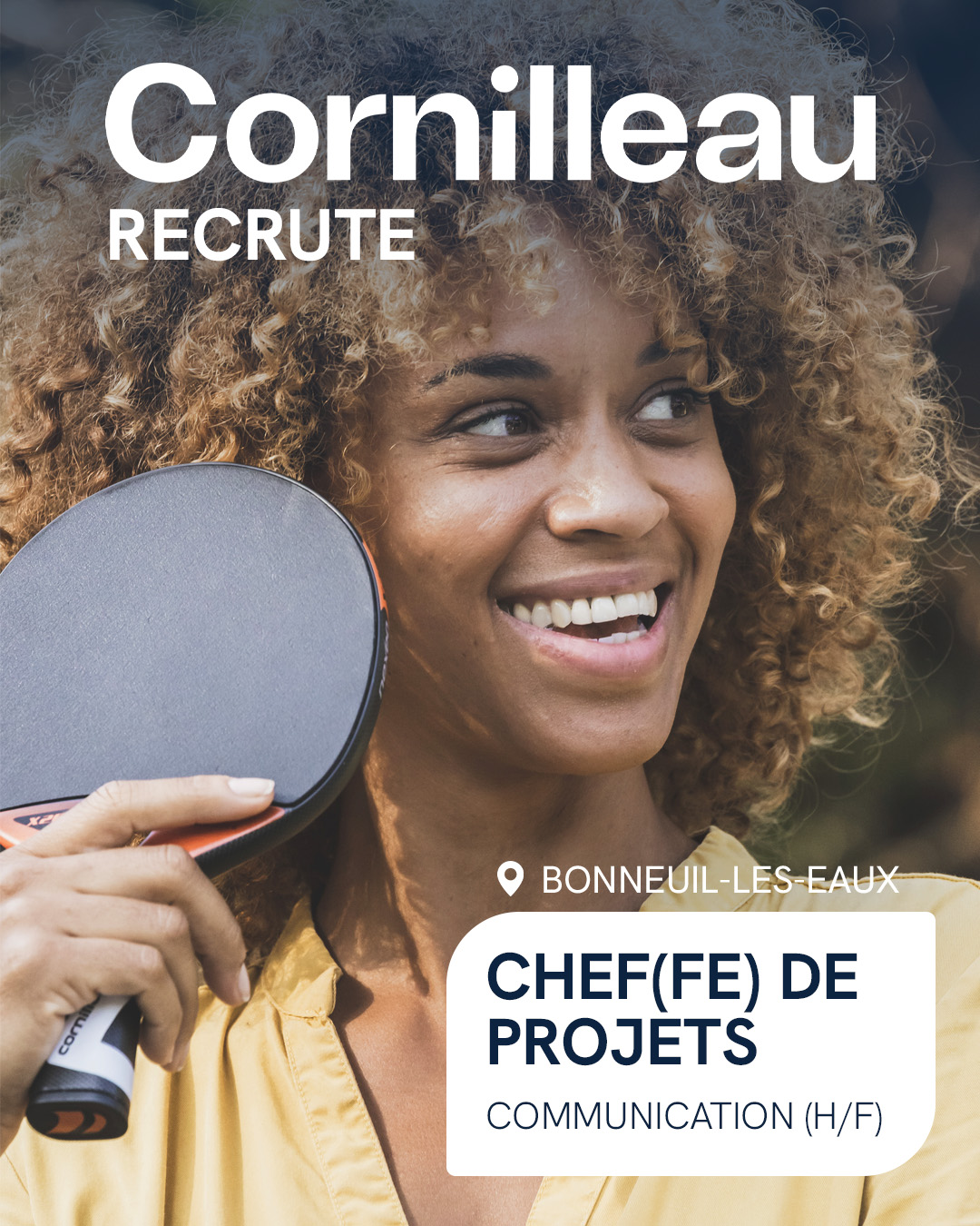Cornilleau Facebook ad: Un poste de communication 360° ambitieux, en Picardie.