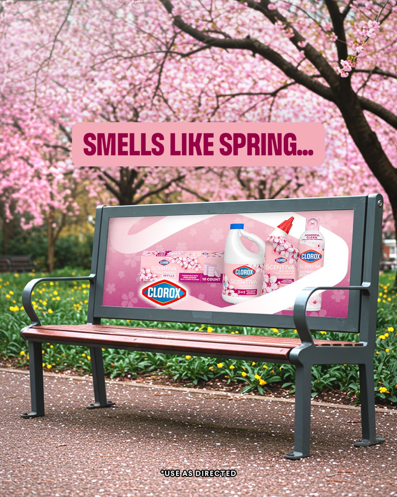 Clorox Facebook ad: Stop and smell the latest Scentiva scent collection……