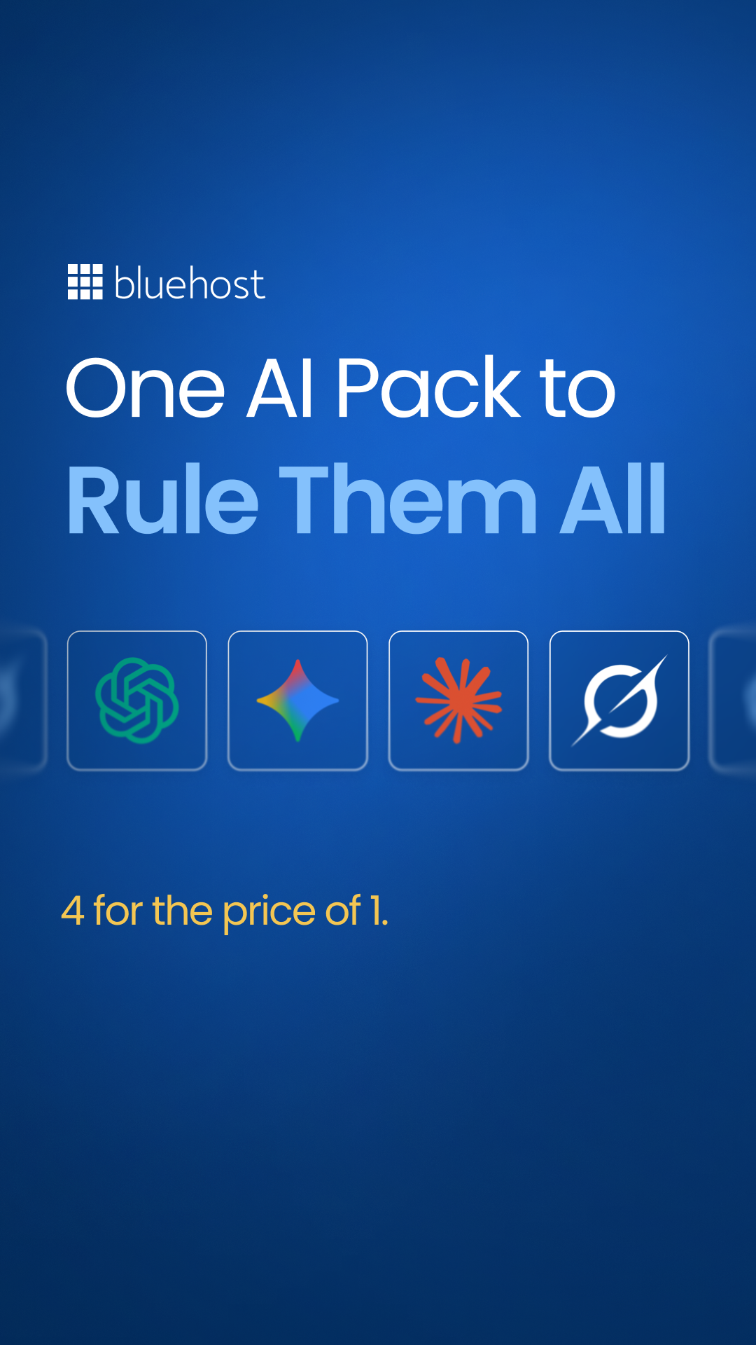 Bluehost Facebook ad