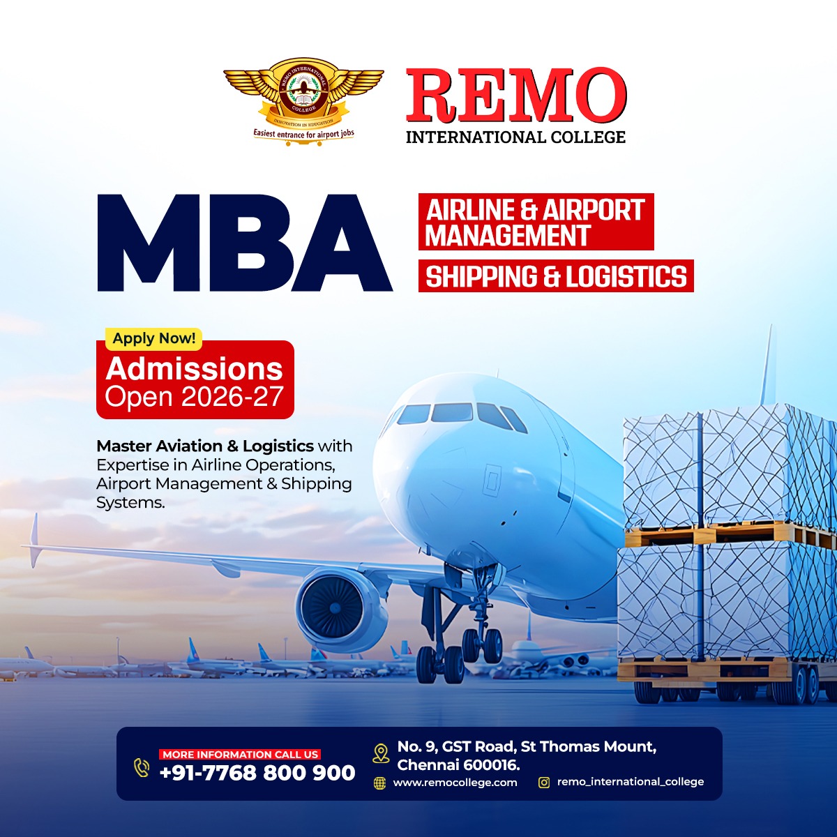 Remo International College Facebook ad