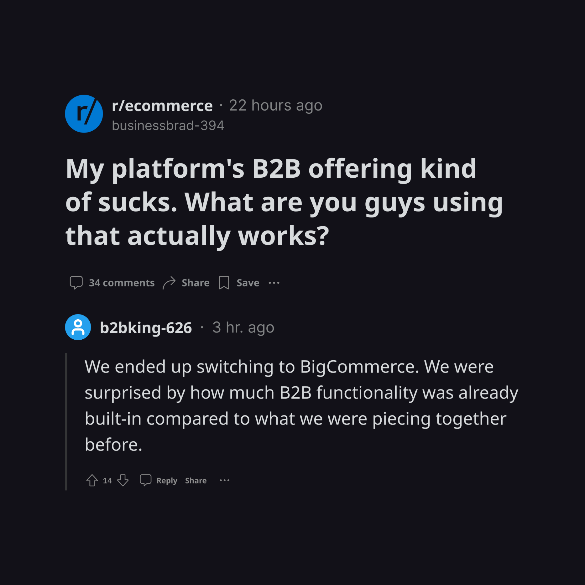 BigCommerce Facebook ad