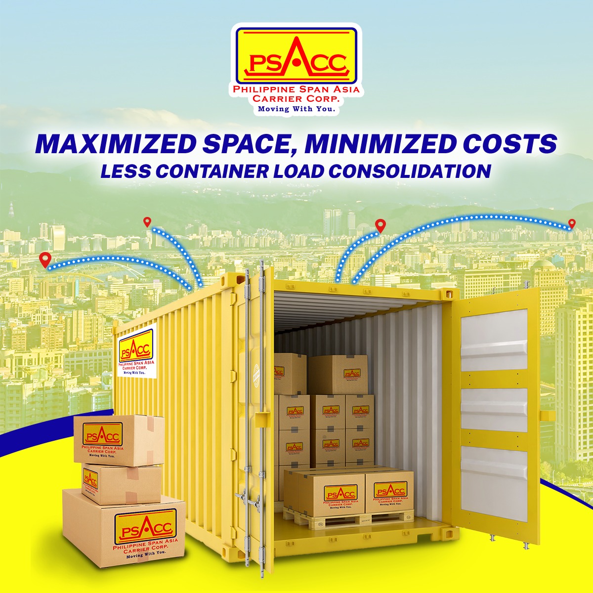 Philippine Span Asia Carrier Corp. - PSACC Facebook ad: PSACC Identity