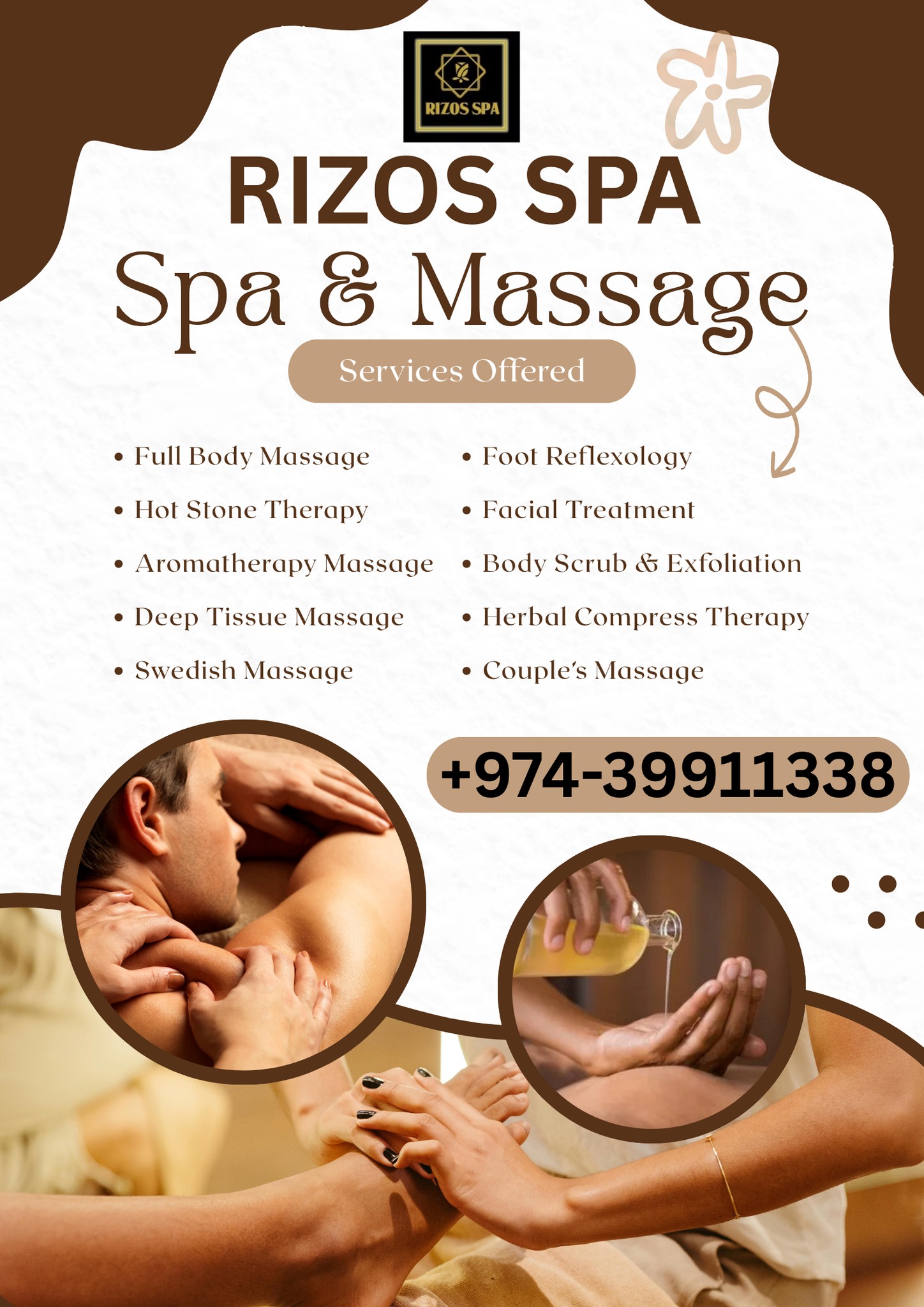 RIZOS SPA QA Facebook ad: استرخِ. جدّد نشاطك.
