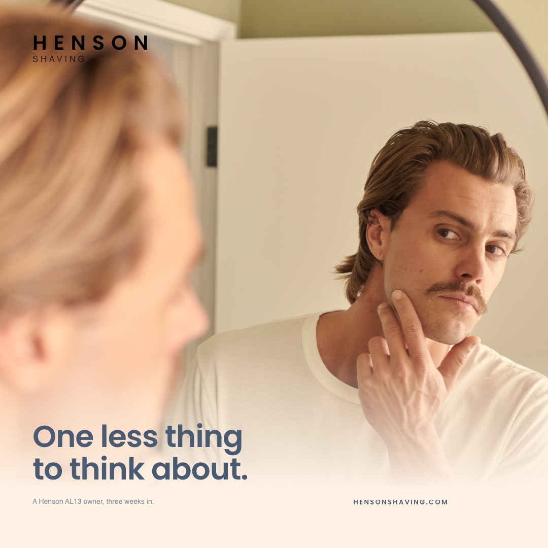 Henson Shaving Facebook ad