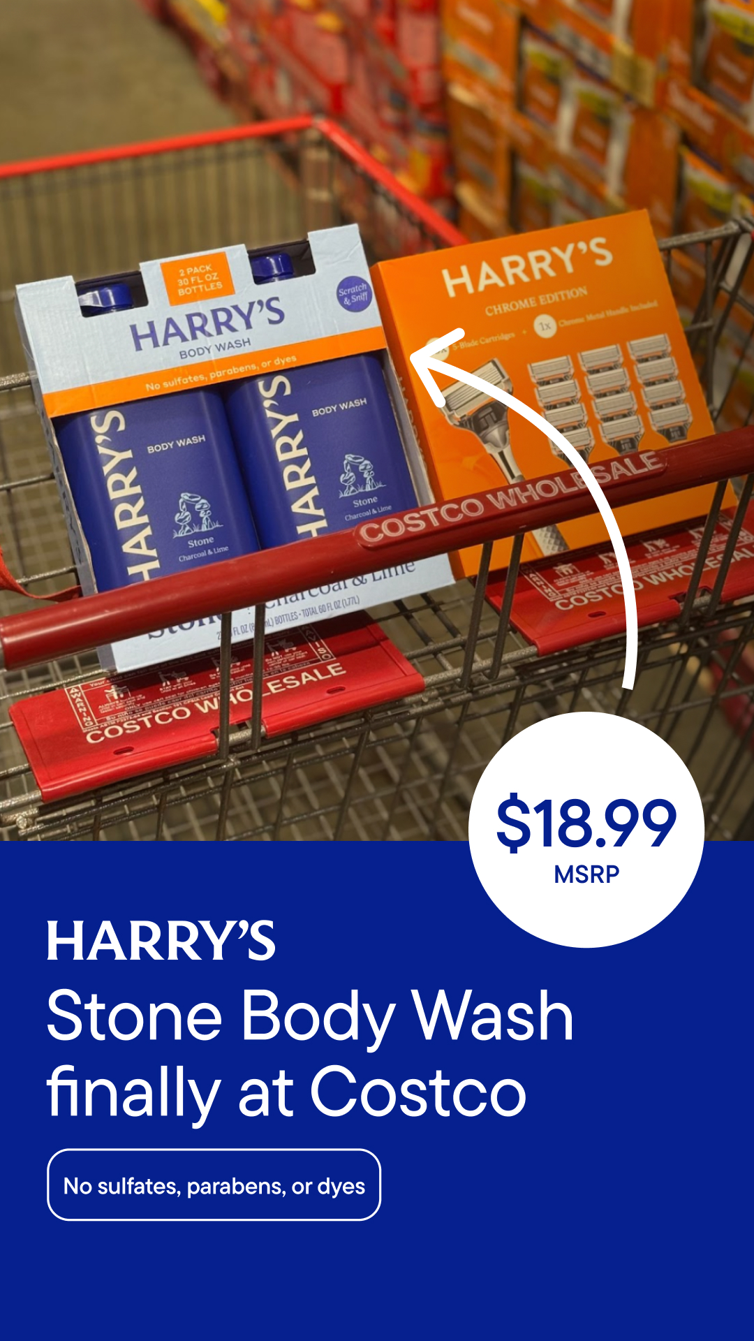 Harry's Facebook ad