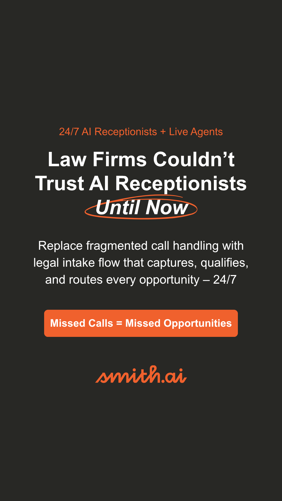 Smith.ai Receptionists Facebook ad