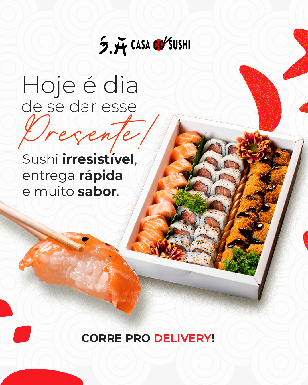 S.A Casa do Sushi Paranaguá Facebook ad: PEDIR SUSHI AGORA!