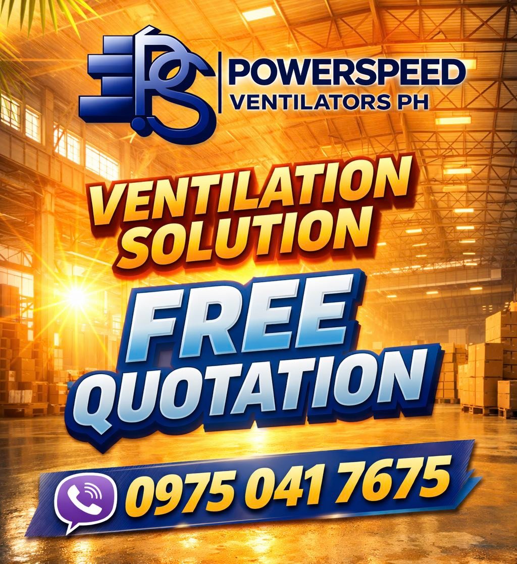 Powerspeed Ventilators PH Facebook ad: POWERPEED VENTILATORS PH