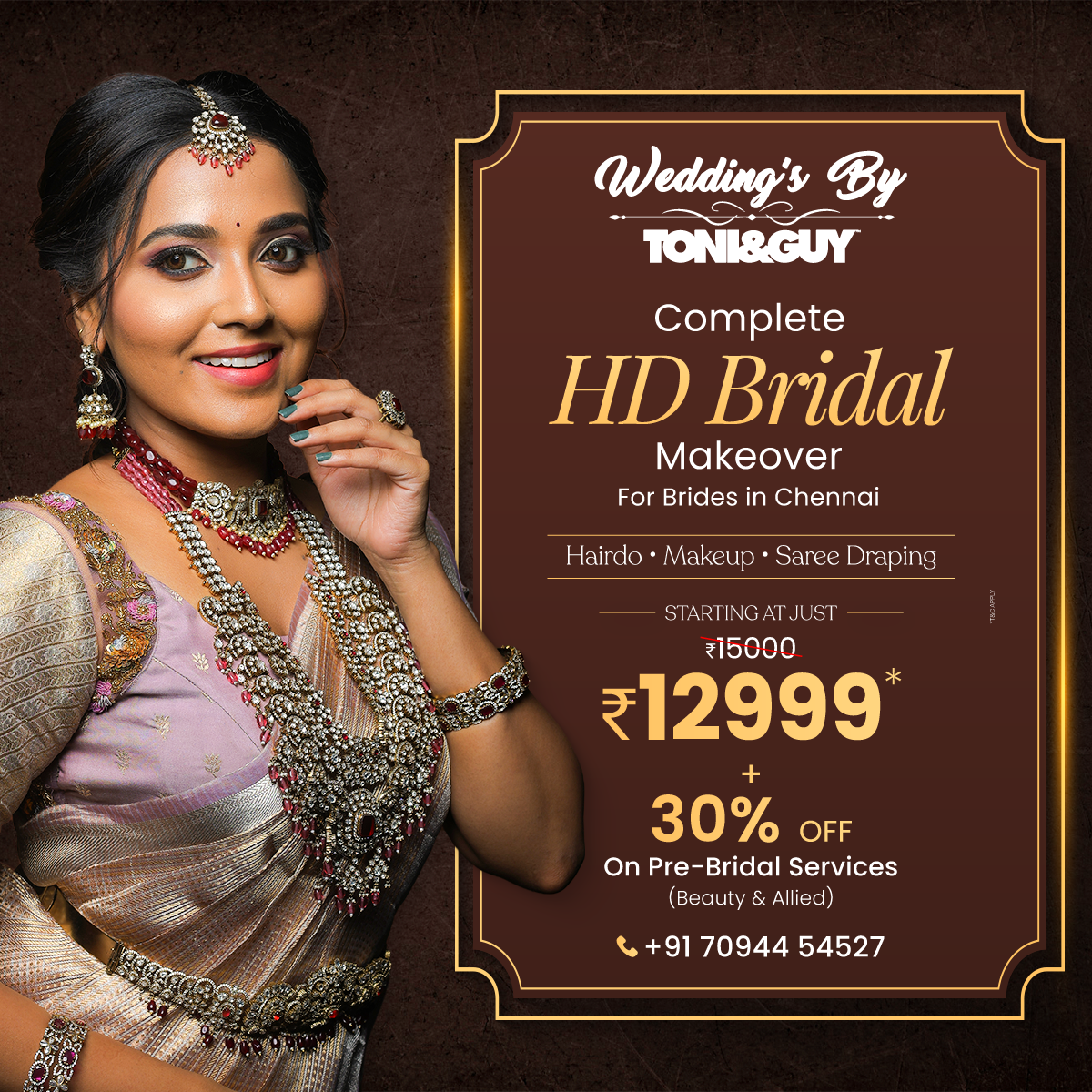Weddings By Toni&Guy Facebook ad