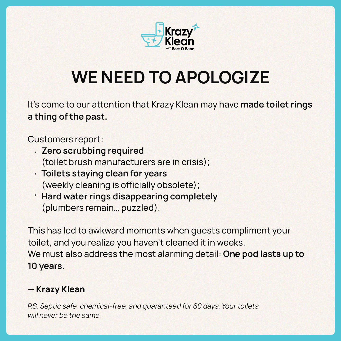 Krazy Klean Facebook ad