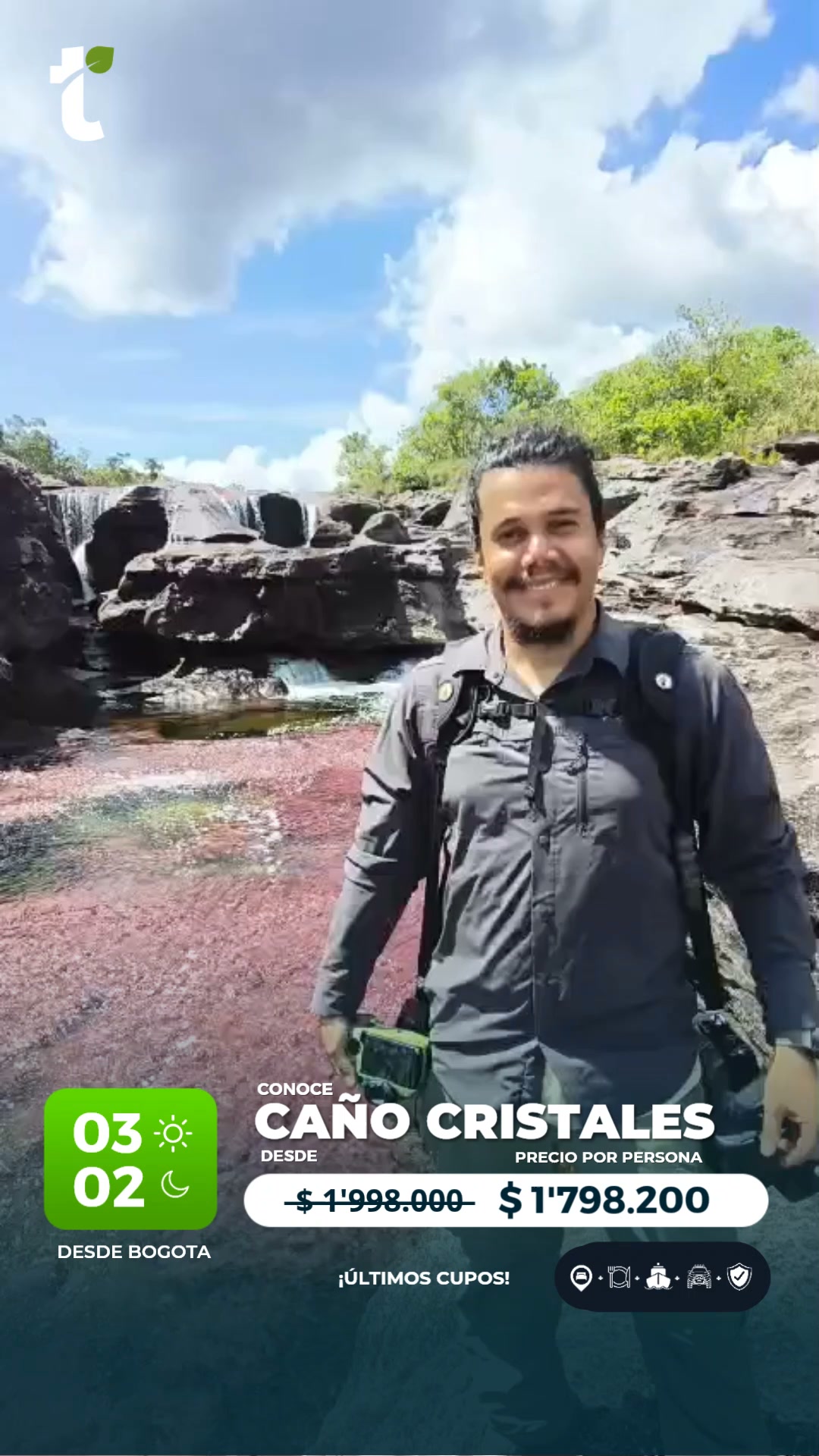 travelgreen.com.co Facebook ad: Vive Caño Cristales en 4x4
