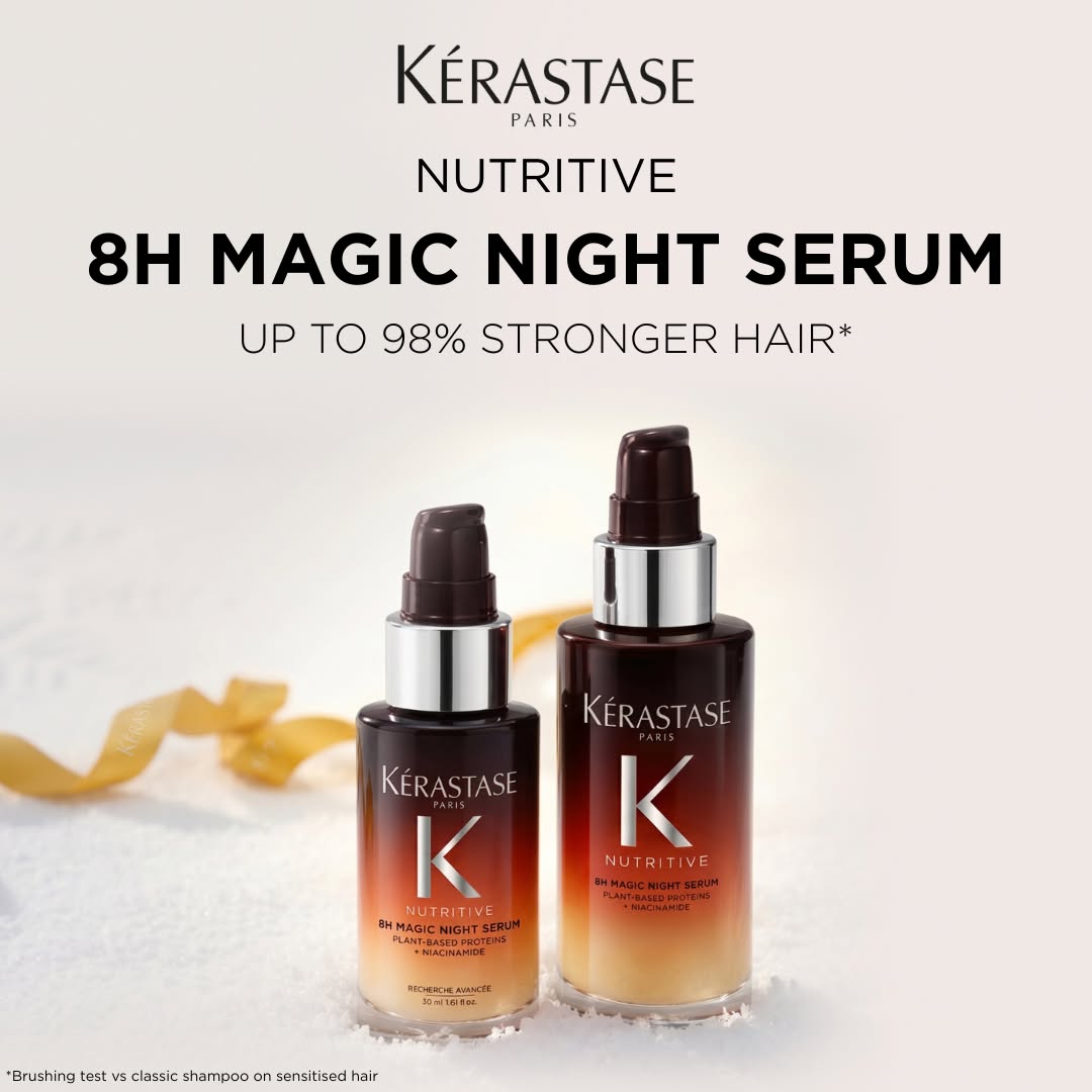 Kérastase Facebook ad: Shop Overnight Serum