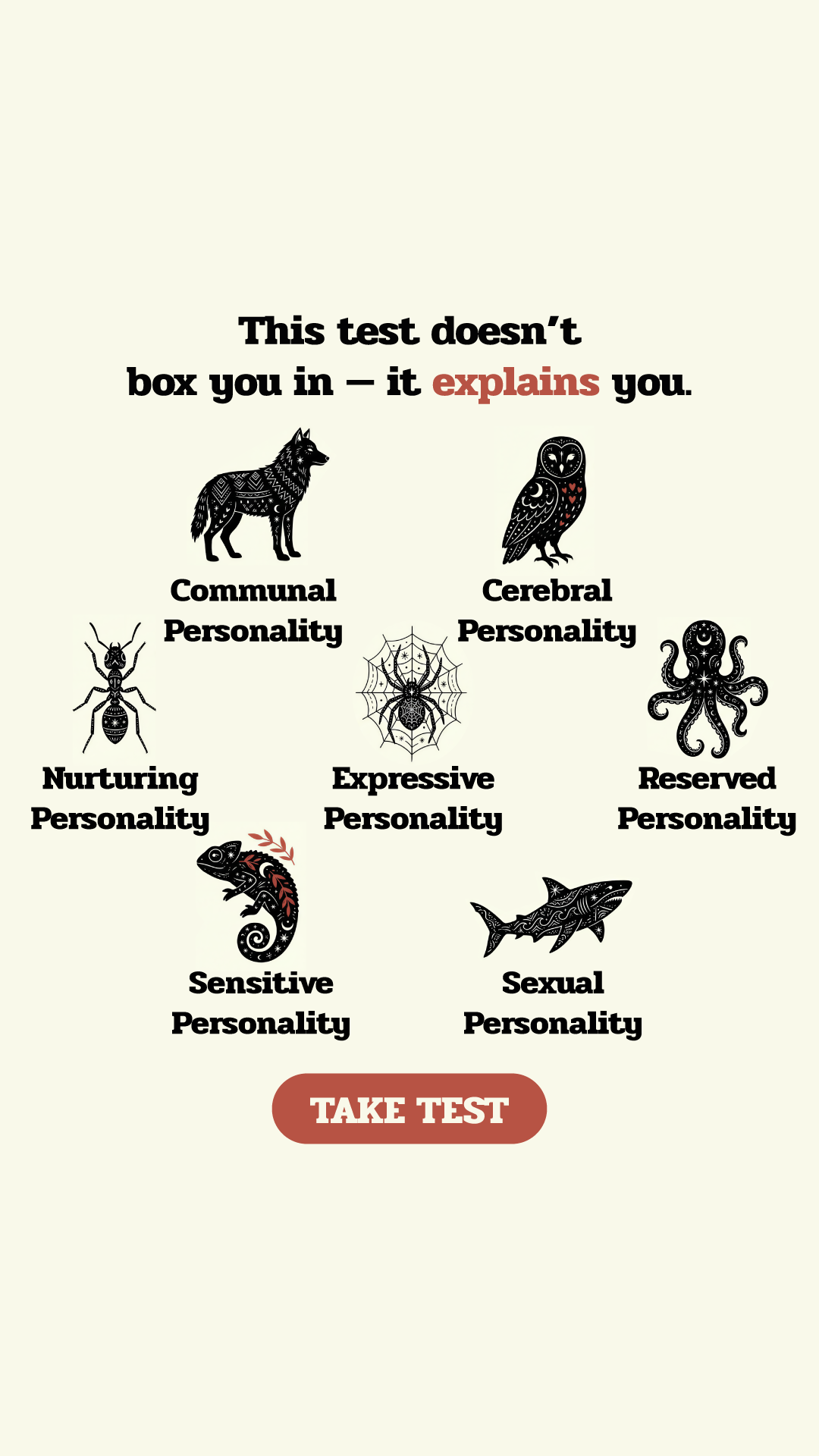 Personality Type Facebook ad