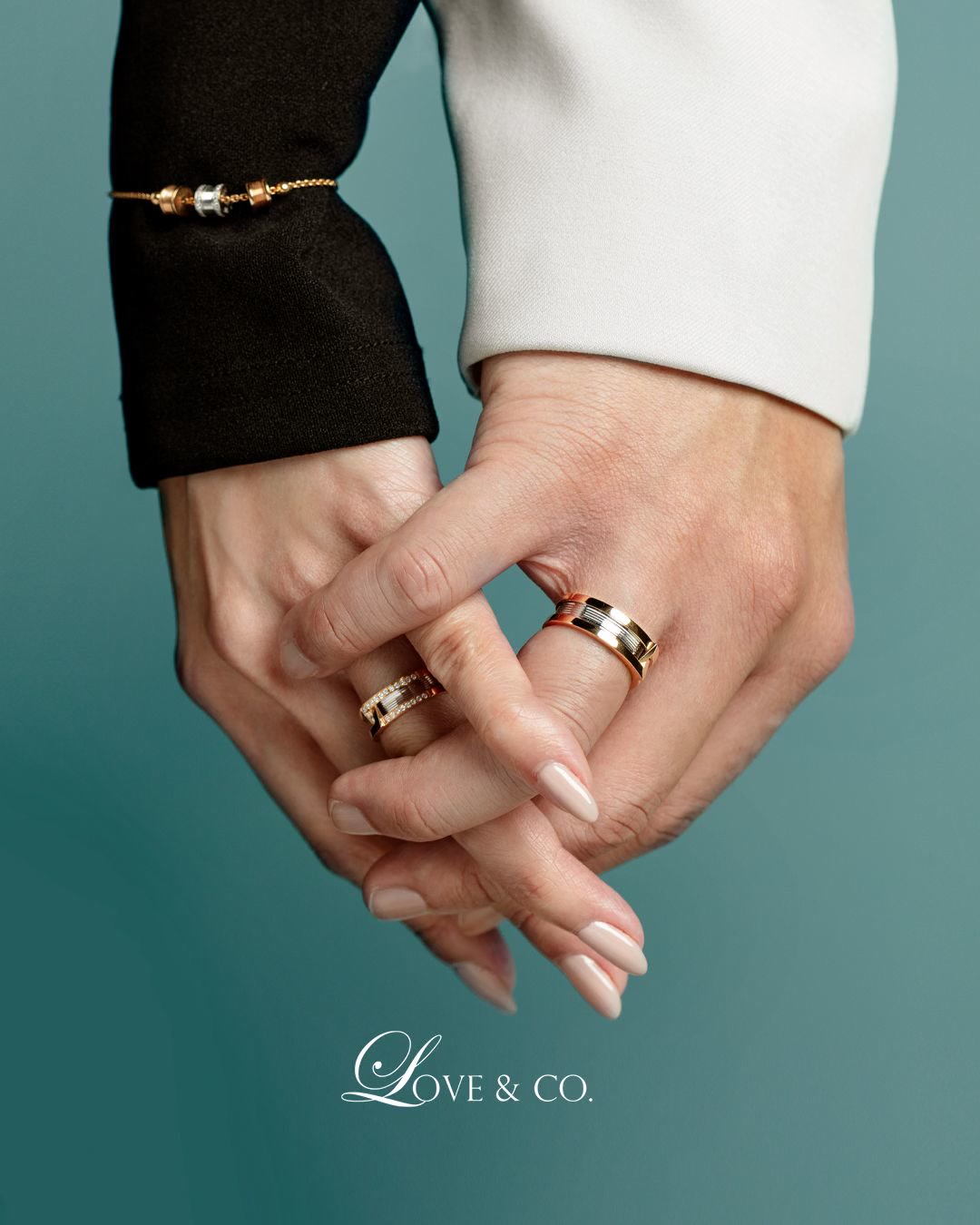Love & Co. Facebook ad: Book Now & Get 20% Off Wedding Bands