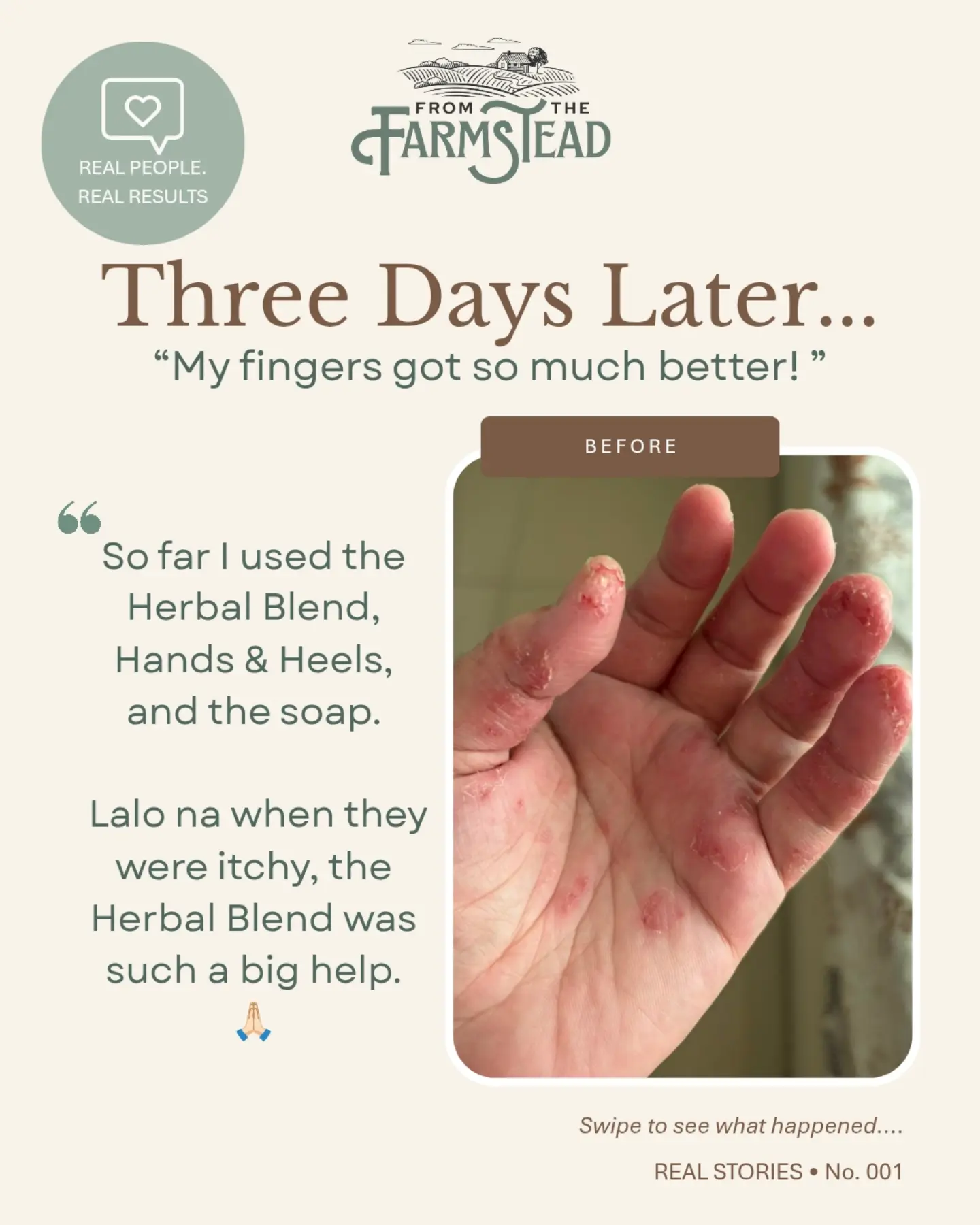 From the Farmstead Ph Facebook ad: Sometimes the messages we receive remind us why…