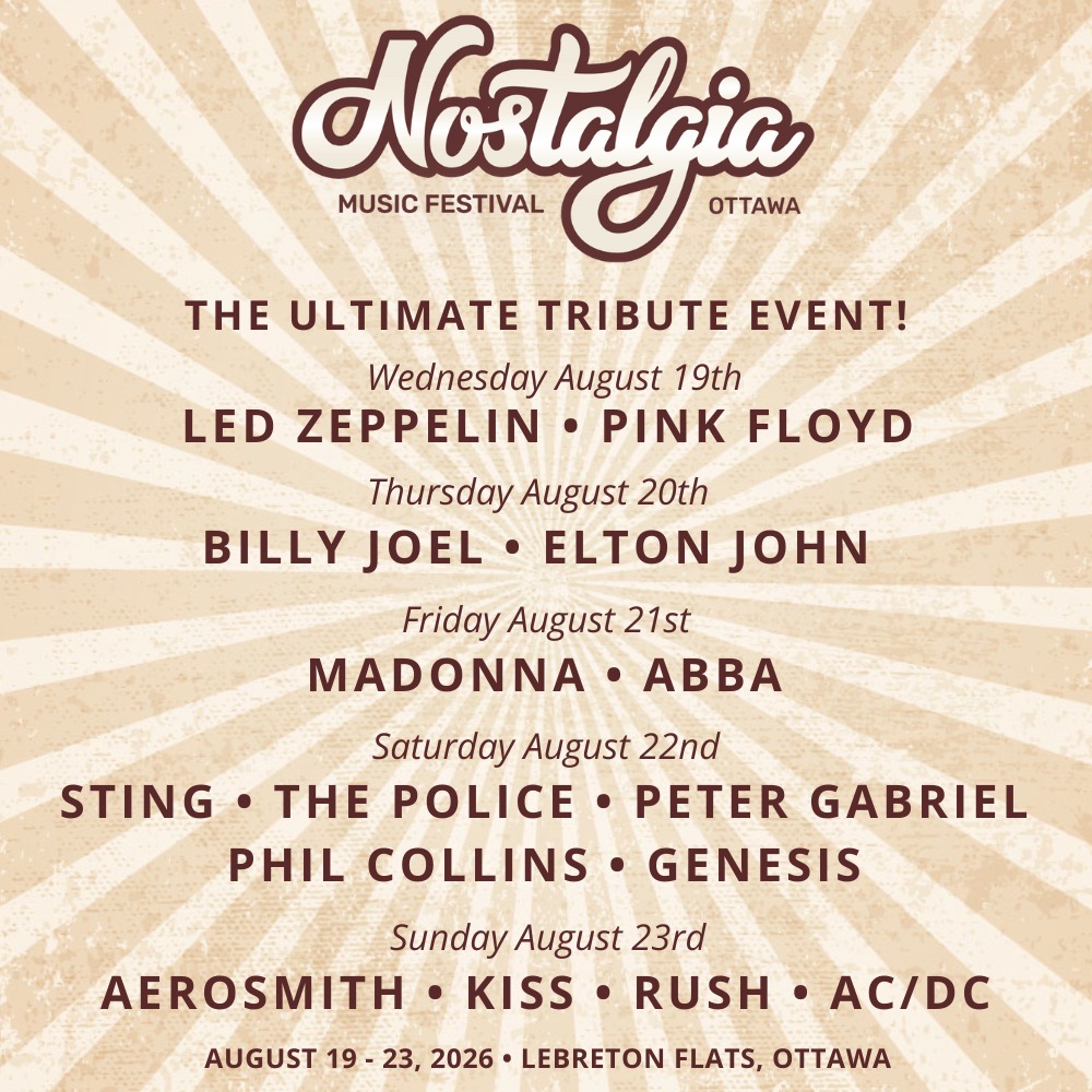 Nostalgia Music Festival Ottawa Facebook ad: Homepage - Nostalgia - Music Festival