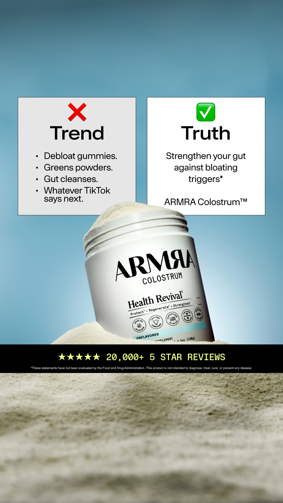 ARMRA Facebook ad