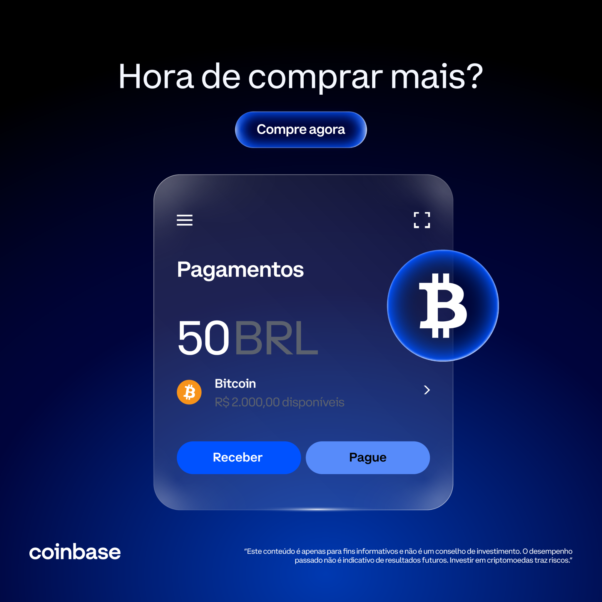 Coinbase Facebook ad